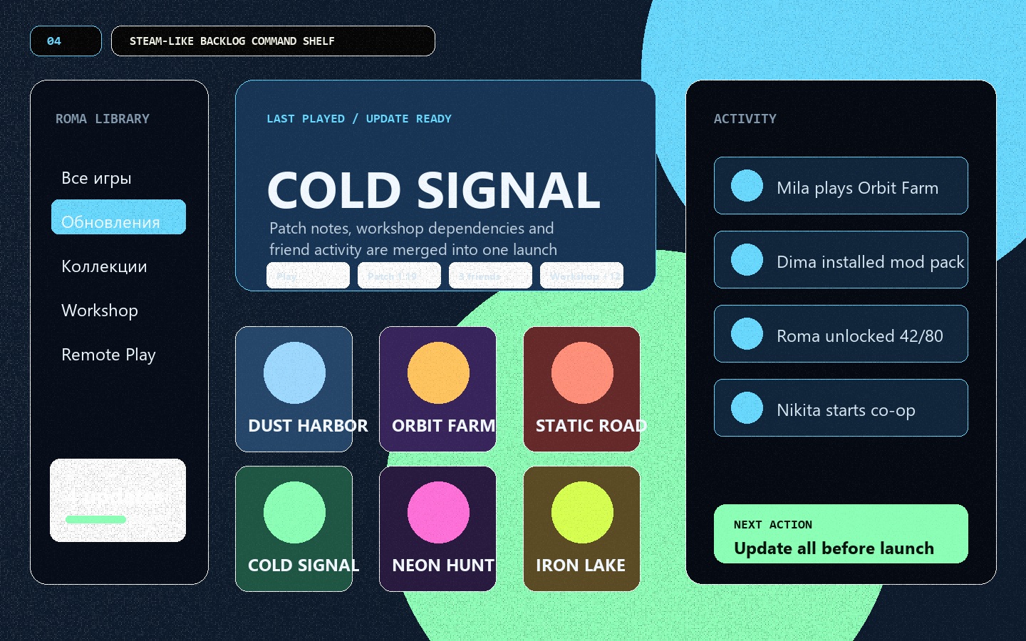 Steam library model
