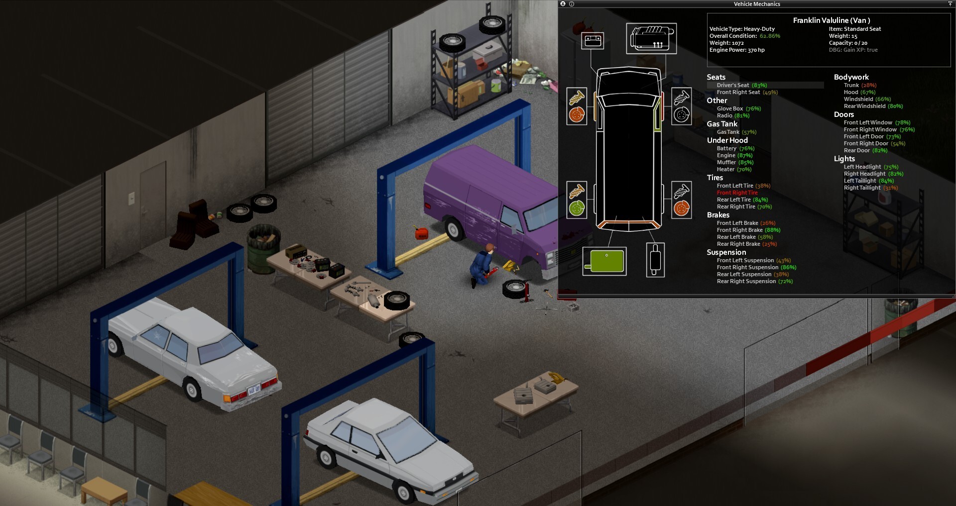 Project Zomboid mechanics